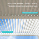10x12 FT Outdoor Louvered Pergola with Adjustable Louvers - White