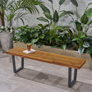 Intrinsic Outdoor Dining Bench With Slat Top