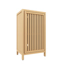 Bamboo Freestanding Storage Cabinet With Door And Shelf For Bathroom, Living Room, Kitchen - Natural / Natural Wood by HouseOfZazla