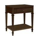 Kenna - Nightstand With Storage - Dark Coffee by HouseOfZazla