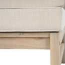 Perla Right Armless Chair in Acacia Wood