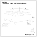 Harrison - Large Coffee Table Storage Ottoman by Unique Piece Furniture