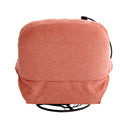 270 Degree Swivel Power Recliner with Voice Control, Bluetooth Music Player,USB Ports, Atmosphere Lamp, Hidden Arm Storage and Mobile Phone Holder for Living Room, Bedroom, Apartment, Red