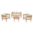 4-Piece Acacia Wood Patio Furniture Set
