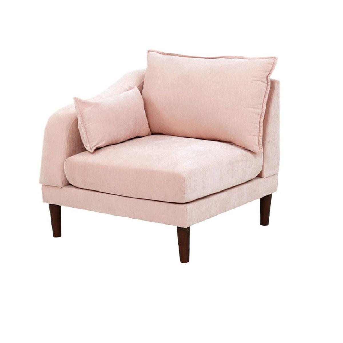 Modular L-Sectional Set With Ottomans - Pink, photo 8 of 11