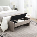Modern Upholstered Large Bed End Bench With Storage by HouseOfZazla