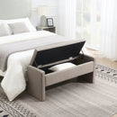 Modern Upholstered Large Bed End Bench With Storage by Unique Piece Furniture