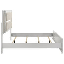 Marmore 64-inch Eastern King Panel Bed LED Headboard White