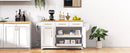 K&K 59.3" Kitchen Island with Storage & Rolling Cart by HouseOfZazla