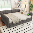 Upholstered Platform Bed With USB Charging by HouseOfZazla