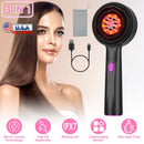 3 In 1 Red Light Scalp Massager Brush Cordless Hair Oil Applicator Massage Comb with 3 Modes Rechargeable IPX7 Waterproof