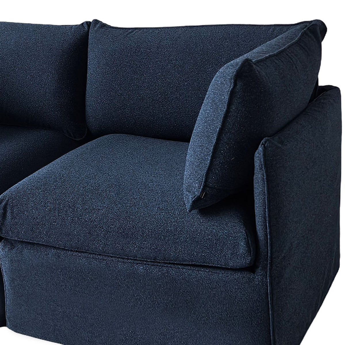 L Shaped Sectional, 103-Inch Modular Patio Sofa, Blue, photo 6 of 6