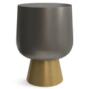 Anthony - Cast Aluminum Side Table - Bronze by HouseOfZazla