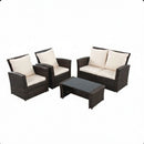 Modern Patio Set With Table And Cushions by HouseOfZazla