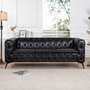 84.06 Inch Width Traditional Square Arm removable cushion 3 seater Sofa