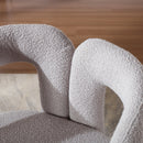 360 Degree Swivel Cuddle Barrel Accent Chairs, Round Armchairs with Wide Upholstered, Fluffy Fabric Chair for Living Room, Bedroom, Office, Waiting Rooms