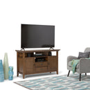 Redmond - Tall TV Media Stand - Rustic Natural Aged Brown