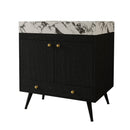 Contemporary Free-standing Bathroom Vanity with Faux Marble Top