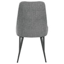 Side Chairs Upholstered With Tapered Legs (Set of 2) - Gray by HouseOfZazla