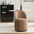 360 Degree Swivel Armless Dining Barrel Chair by Unique Piece Furniture