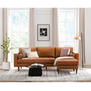 Mid-Century Tufted Sectional With Reversible Chaise by HouseOfZazla