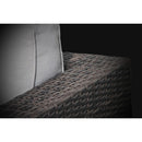 Rattan Wicker Patio Set With Cushions And Concrete Fire Pit by HouseOfZazla