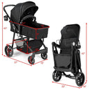 2-in-1 Foldable Pushchair Newborn Infant Baby Stroller by LJGDeals