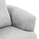 360° Swivel Barrel Sofa Chair With Throw Pillow, Upholstered Accent Chair by HouseOfZazla