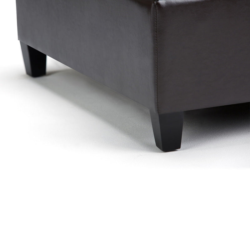 Harrison - Coffee Table Storage Ottoman - Tanners Brown, photo 8 of 9