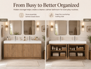 72" Freestanding Bathroom Vanity With Dual Resin Sink