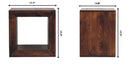 Solis - Open Side Table - Brown by HouseOfZazla