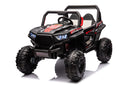 12V7A*1 30W*4 Four-Wheel Drive Seat One Button Start, Forward And Backward, High And Low Speed, Music, Front Light, Power Display, Two Doors Can Open, 2.4G R / C, Seat Belt Four Wheel Absorber by HouseOfZazla