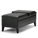 Oregon - Contemporary Storage Ottoman Bench With Tray by Unique Piece Furniture