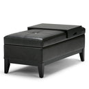 Oregon - Contemporary Storage Ottoman Bench With Tray by Unique Piece Furniture