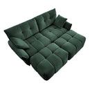 Sofa Set With Ottoman And Pillows, Textured, High Resilience Cushions by HouseOfZazla