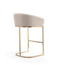 Mid-Century Modern Stool With Steel Base by HouseOfZazla