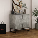2 Door Cabinet, for bedroom, cement grey, for living room, bed room