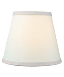 8"W x 7"H Empire Linen Edison Clip On Lamp Shade Light Oatmeal