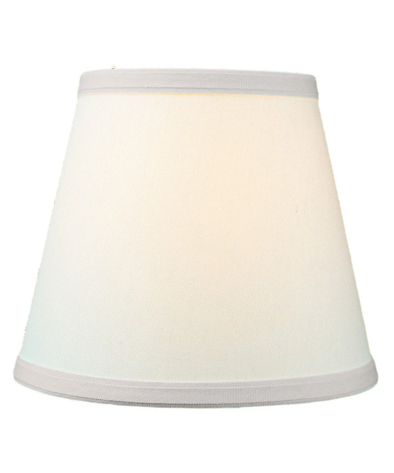 8"W x 7"H Empire Linen Edison Clip On Lamp Shade Light Oatmeal