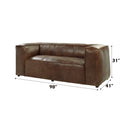 Brancaster Grain Leather Sofa - Brown by HouseOfZazla
