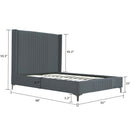 Promenade - Bed With Upholstered Headboard And Slats by HouseOfZazla