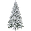 HOMCOM 8ft Snow Flocked Artificial Christmas Tree
