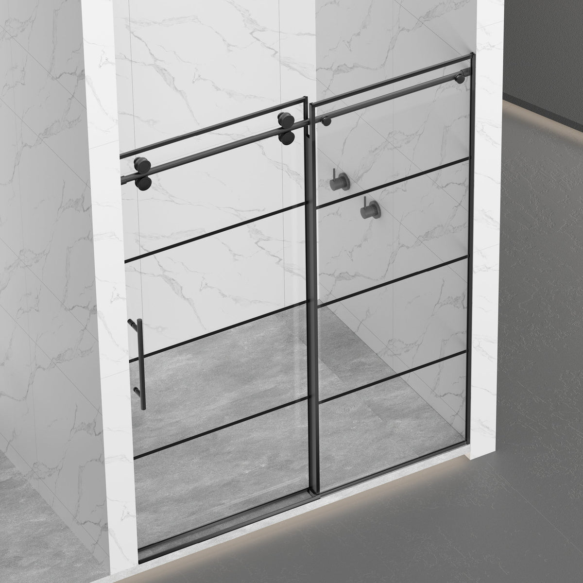 Matte Shower Doors - 56-60" W x 72" H, photo 5 of 10