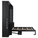 French Style Murphy Platform Bed With Shelf, Side Cabinets, Drawers And LED