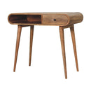 Writing Desk, Curved - Chestnut by Unique Piece Furniture
