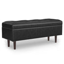 Shay - Large Square Coffee Table Storage Ottoman Mid-Century Style by Unique Piece Furniture