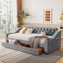 Upholstered Daybed With Storage Armrests And USB Port by HouseOfZazla