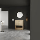 Modern Freestanding Bathroom Vanity With 2 Soft Closing Doors by HouseOfZazla