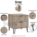 Dumbo - Nightstand With 2 Drawers by HouseOfZazla