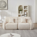 123.2-Inch Modern Luxury Curved Corner Sectional Sofa